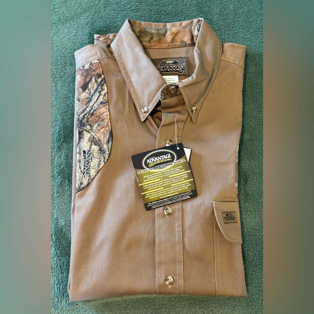 Whitewater Outdoors Hunter’s Brown Padded Shirt, Size: L (5185)